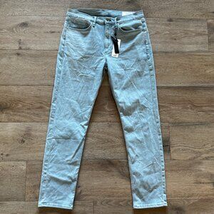 Rag & Bone Fit 2 Decklan Slim Fit Light Indigo Wash Loopback $228 NWT